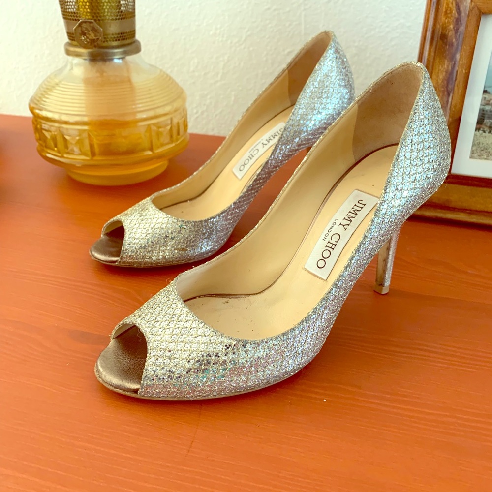 Jimmy Choo Champagne High Heels 6.5